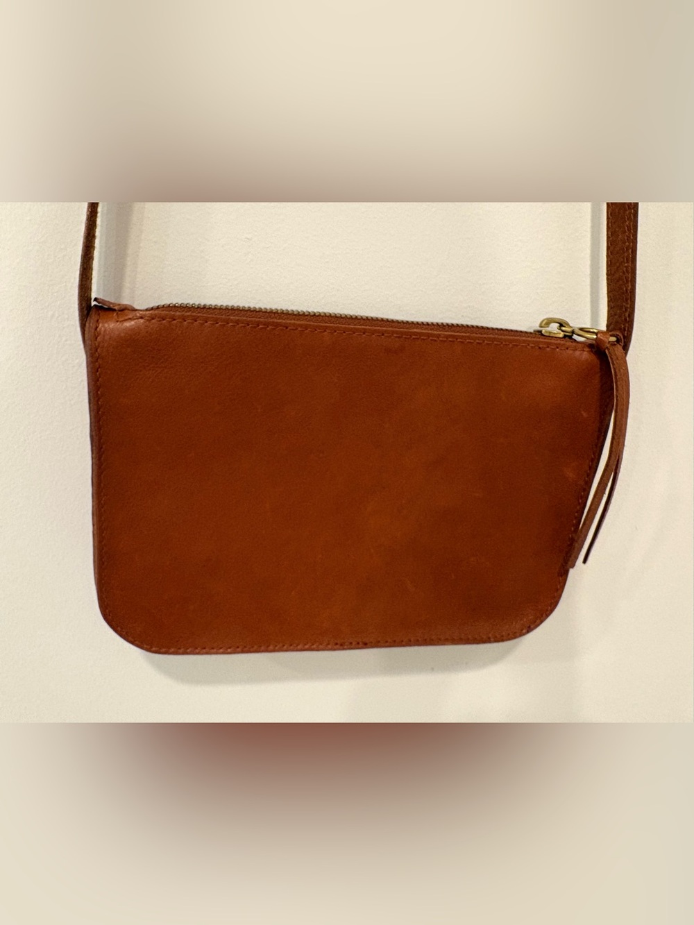 Madewell The Simple crossbody purse in English Saddle Brown - Picture 4 of 7